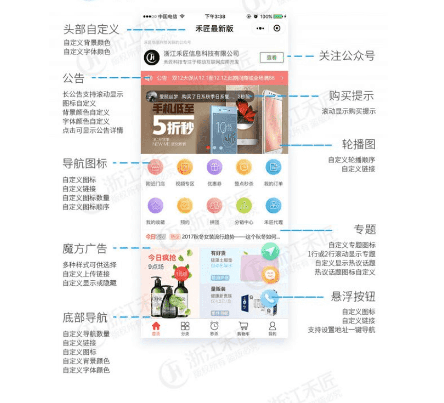 【独立版】禾匠榜店商城V4_4.2.31完整安装包+多端小程序前端插图5