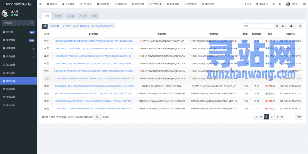 前端vue版哈希竞彩/区块链哈希值游戏/usdt/trx双玩法插图21